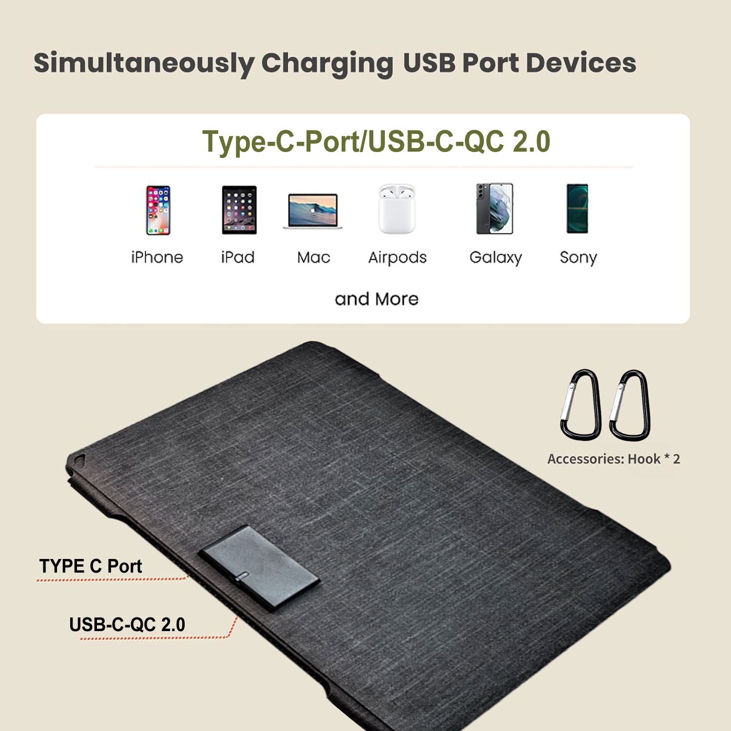 35W Portable Solar Panel, Fold - Usb Charger Dynamo recension och pris