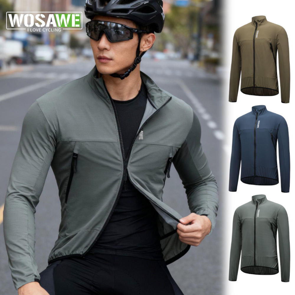 WOSAWE Windproof Cycling Jacke - Cycling Commuter Jacket recension och pris