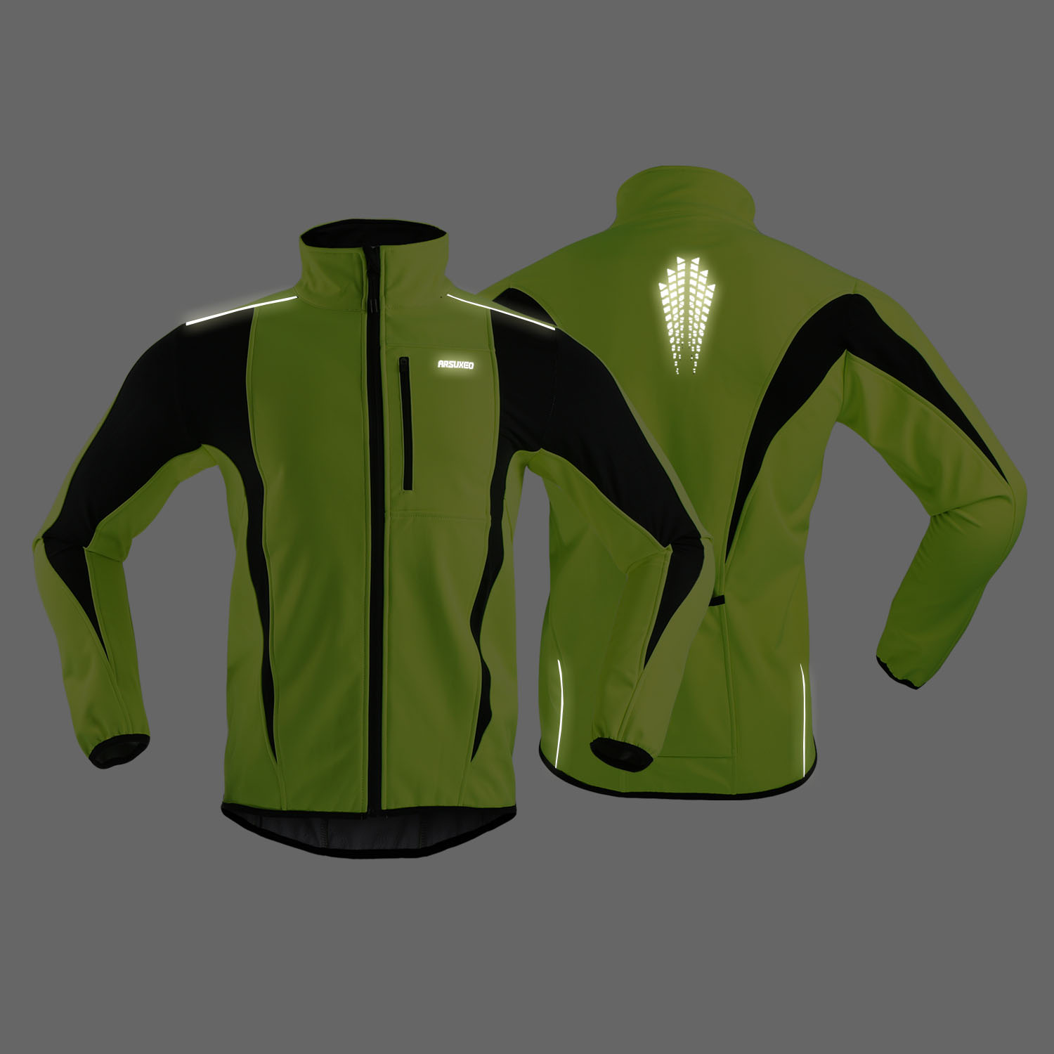 ARSUXEO Men's Winter Cycling J - Cycling Commuter Jacket recension och pris