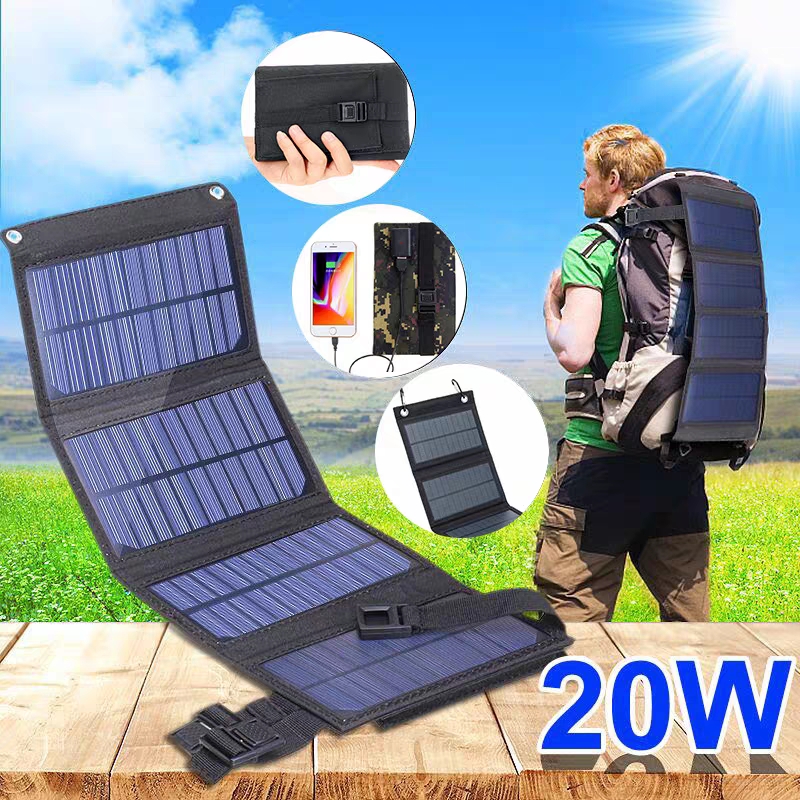 Foldable Solar Panel 20W 50W 6 - Usb Charger Dynamo recension och pris