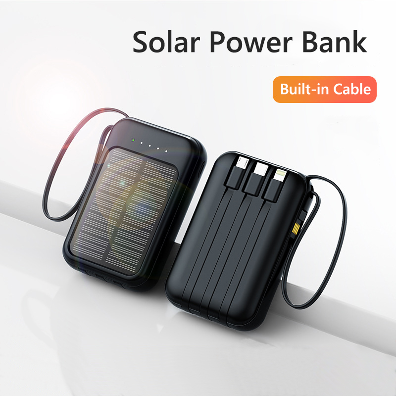 50000mAh Solar Power Bank Buil - Usb Charger Dynamo recension och pris