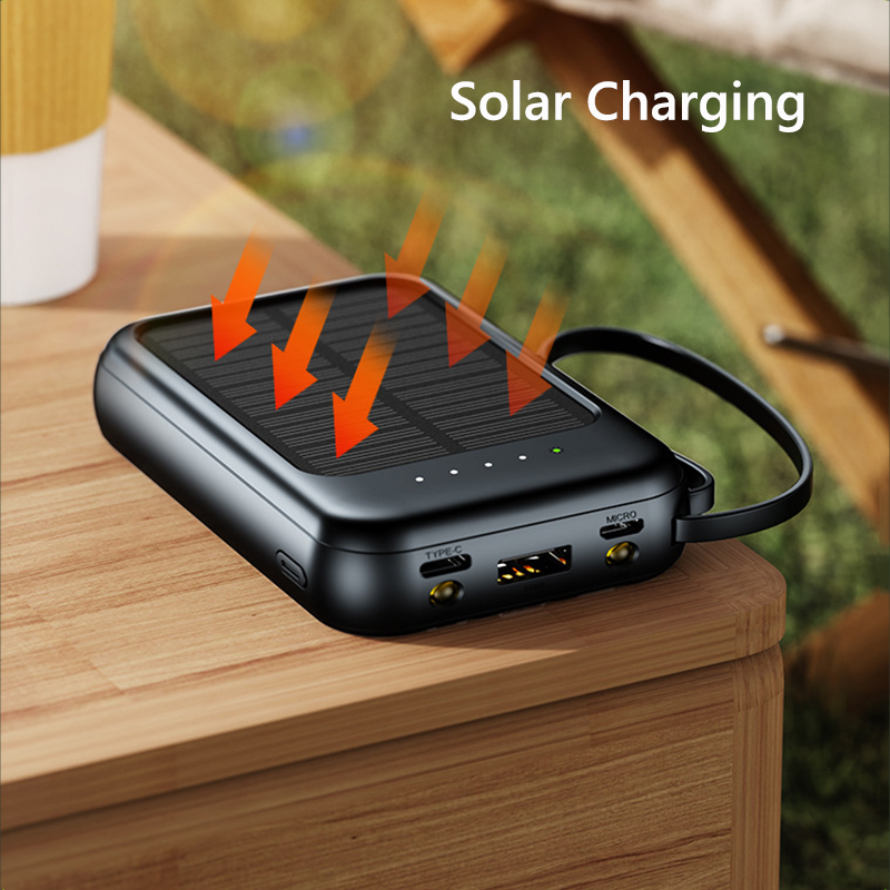 50000mAh Solar Power Bank Buil - Usb Charger Dynamo recension och pris