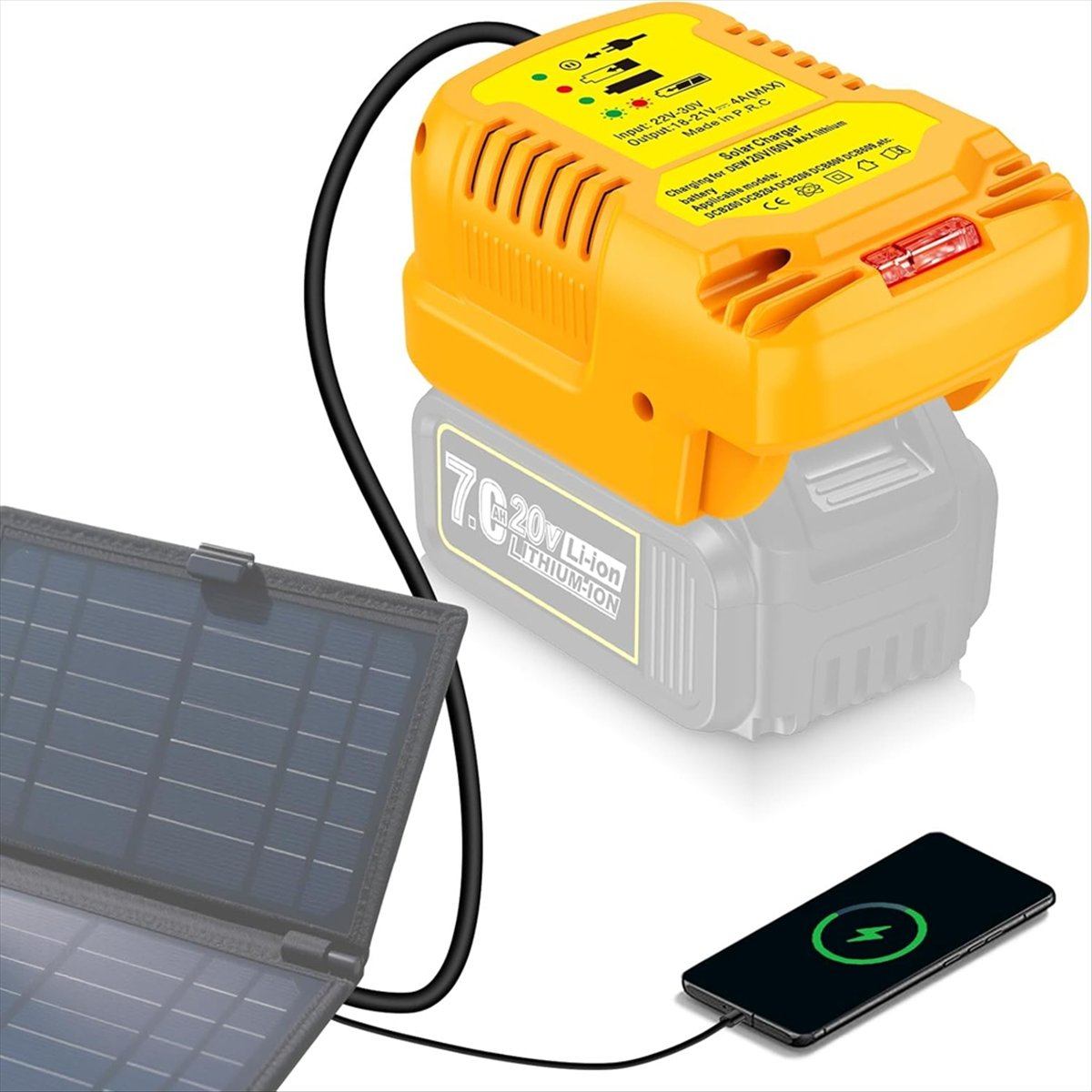 Solar Charger Adapter for Dewa - Usb Charger Dynamo recension och pris