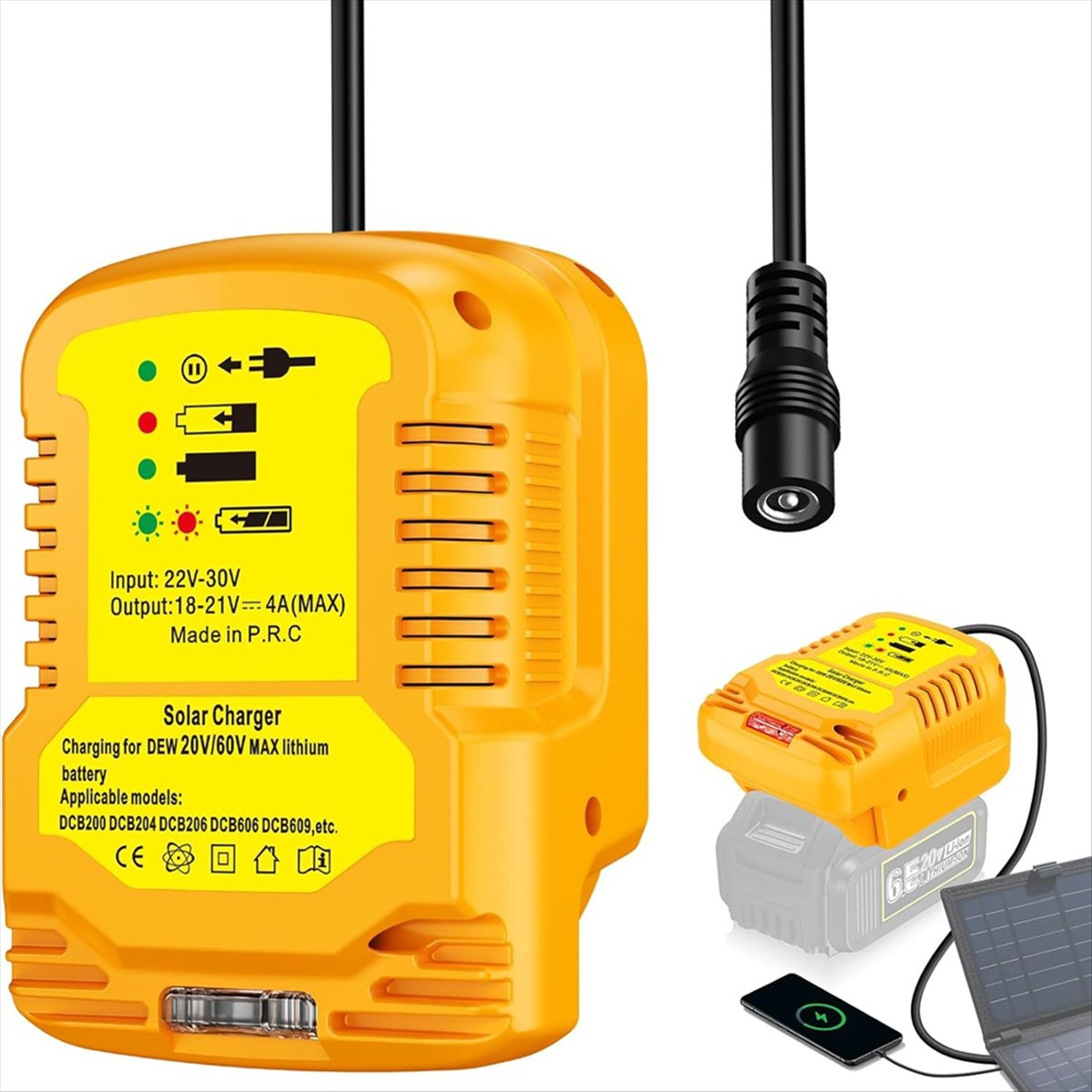 Solar Charger Adapter for Dewa - Usb Charger Dynamo recension och pris