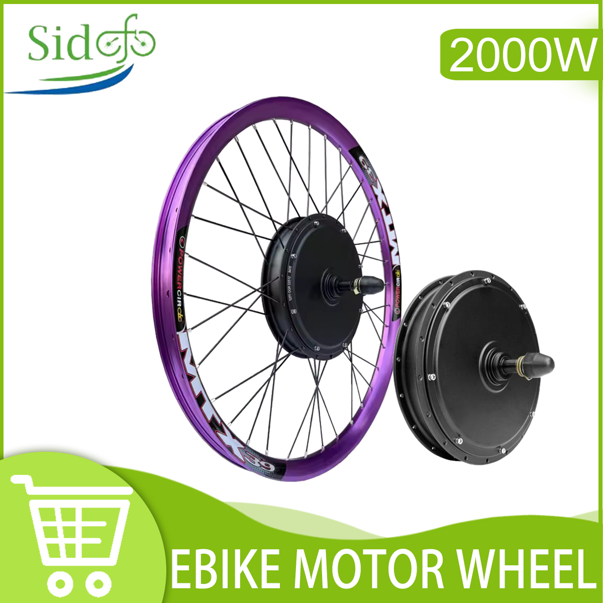 MTX39 48V52V 2000W Electric Bi - Dynamo Hub Front recension och pris