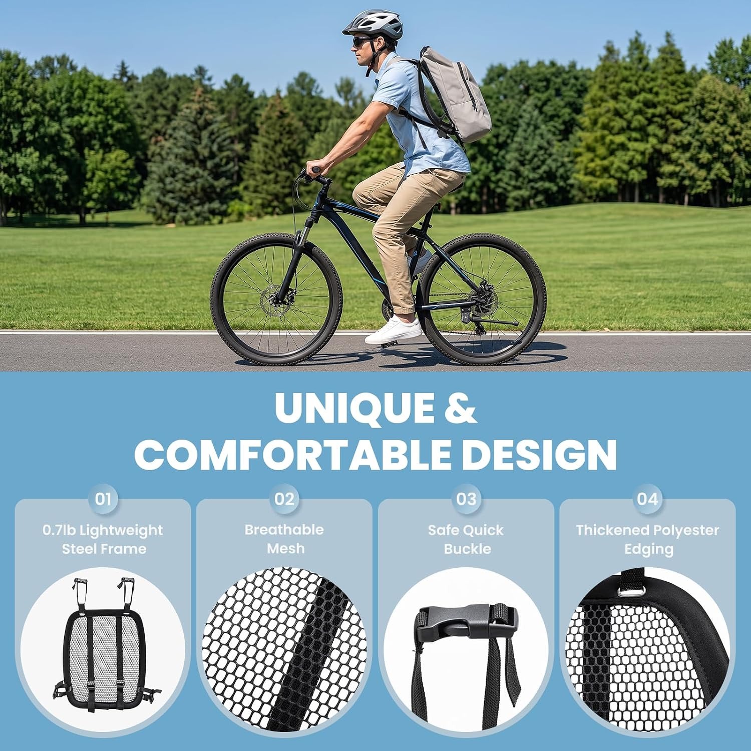 Lightweight Ventilation Backpa - Cycling Commuter Backpack recension och pris